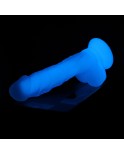 Hismith 9.65” Glow Dildo, Glows in The Dark Silicone Dong with KlicLok System
