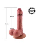 Hismith 8.35" Dual-density dildo with veins,6.3" Insertable