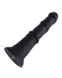 Hismith 11.2" Silicone Dildo ,10.2" Insertable Length, Black，M Size Anal Pleasure