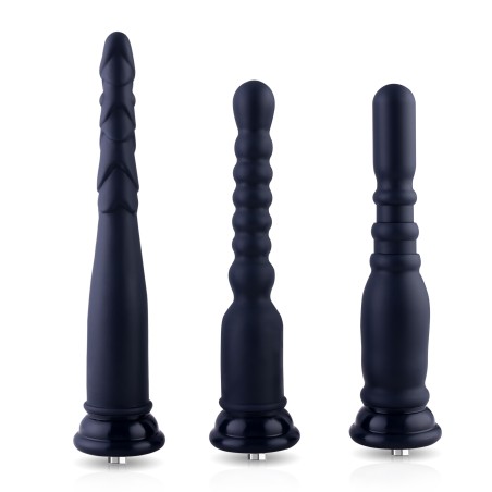 Gode ​​anal en silicone Hismith avec système KlicLok, kit d'initiation anale 3 pièces pour débutants